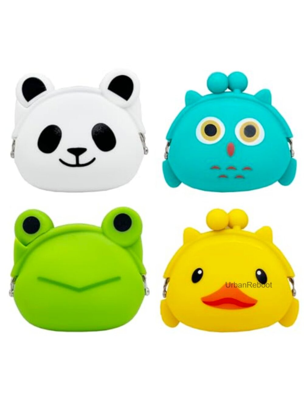 Silicone Coin Purse Cute Animal Small Change Pouch Clasp Kiss Lock